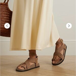 A. Emery Jalen Sandals Nutmeg Suede 40IT Like New!! With Box